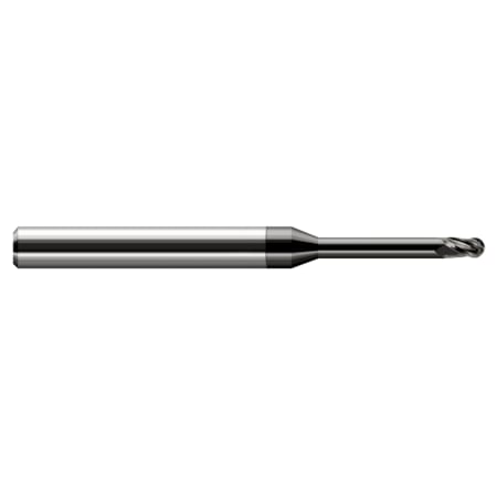 Harvey Tool Miniature End Mill - Ball - Long Reach, Stub Flute, 0.0470" (3/64) 34247-C4